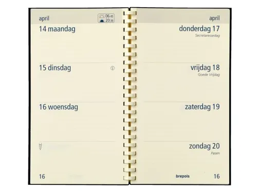 Agendavulling 2027 Brepols Optivision Pocket 7dagen/2pagina's