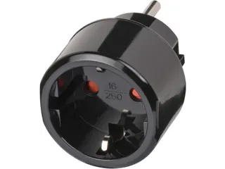 Reisstekker Brennenstuhl adapter USA met aarding zwart - 2