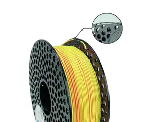 Azurefilm PLA Dual Neon 3D filament 1,75mm Geel - Roze 1kg - 2
