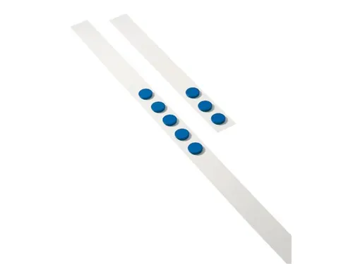 Wandlijst Desq 100cm met 5 blauwe magneten van 32mm