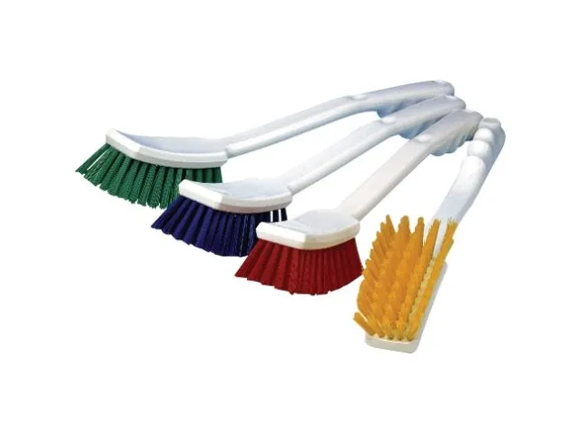 Afwasborstel met lange steel - medium hard groen 2 Stuks