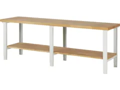 werkbank,HxBxD 790-1140x2500x700mm,beukblad,draagverm. 750kg