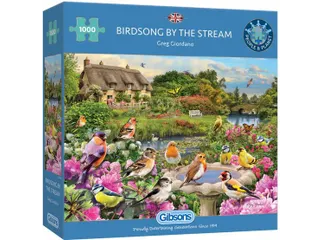 Gibsons Puzzel Birdsong by the Stream 1000 stukjes - 1