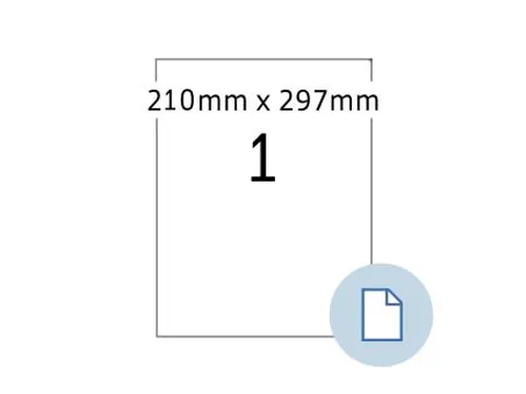 HERMA 8422 Etiketten permanent A4 210x297mm Wit 500 stuks