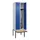 locker met bank,HxBxD 2120x600x815mm,2vak,vak B 300mm,draaigrendel
