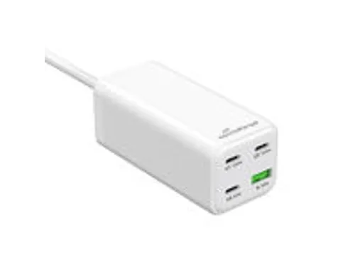MRMA124 MEDIARANGE Snellader 100 W kabel GaN USB-A USB-C wit PD