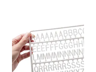Letter set IEZZY voor letterbord 2x 150 letters en cijfers Wit - 2