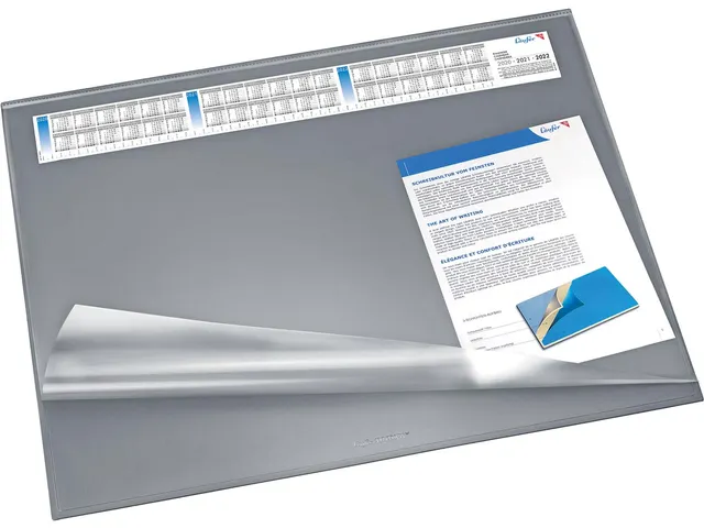 Läufer Synthos onderlegger met folie en kalender 52x65cm, grijs