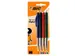 Balpen Bic M10 medium assorti blister à 4 stuks
