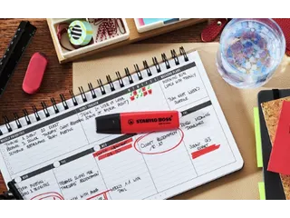 Markeerstift STABILO Boss 70/48 echt rood blister 1 stuk - 6