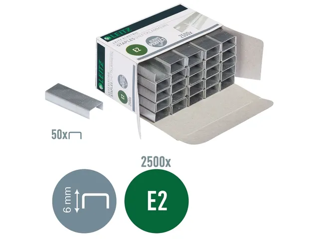 Nieten Leitz E2 verzinkt 2500 stuks