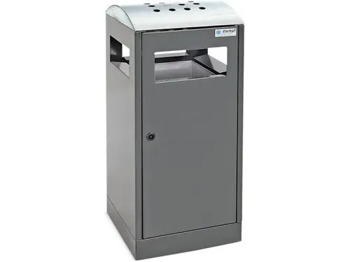 combi-asbak HxBxD 1050x450x450mm afvalbak inhoud 90 liter Antraciet