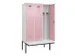 locker met bank,voor scheiding van kleding,HxBxD 2120x1200x815mm,3vak