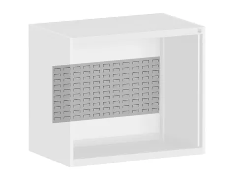 panneau arrière a. Fentes Hxl 400x1300mm acier RAL7035