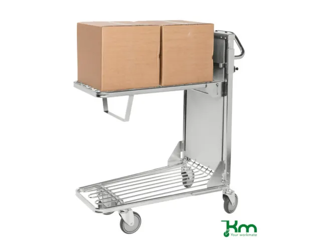 Kopwandwagen,Draagverm. 300Kg,2Etage(S),Staaletage,Gegalvaniseerd