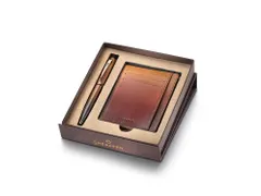 Balpen giftset Sheaffer 100 9374 Coffee Ed. Matt Brown met bruine cred