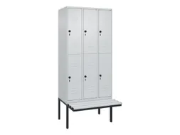 Dubbeldekse dekenkist,HxBxD 2120x900x815mm,3x2vak.,vak B 300mm