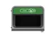 Configure Recyclingstation Verre FR 125 Liter Antraciet Groen