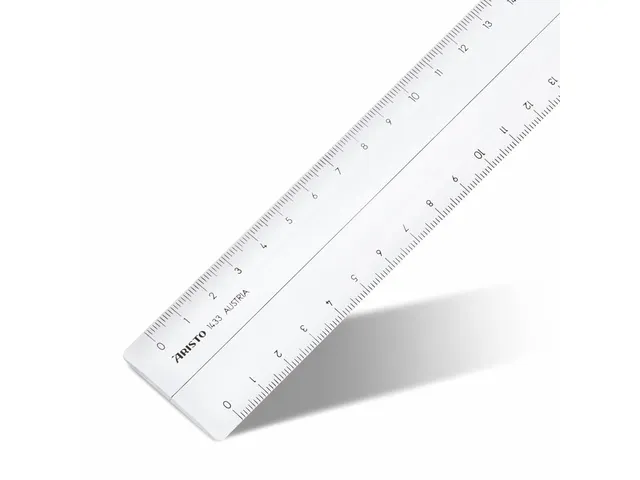 Liniaal Aristo 30cm glashelder plexiglas