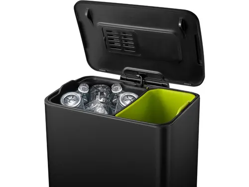 Neo-Cube recycling pedaalemmer 28+18 Liter Zwart