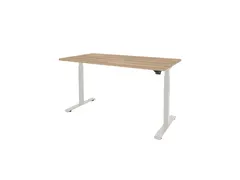 Dextro Basic Zit-sta Bureau Elektrisch 180x80 honey castello 25mm wit
