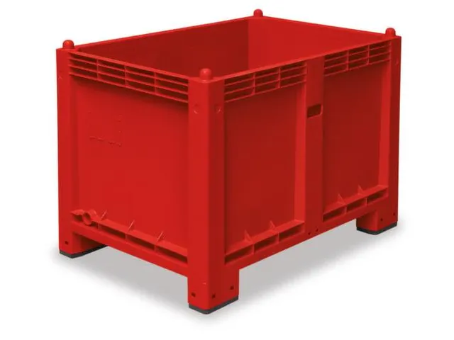 Stapelcontainer Pp Hxbxd 850x1200x800mm 550 Liter 4Poten Rood