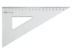 Driehoek Aristo 20cm 30/60 Graden Transparant