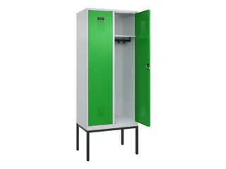 locker,HxBxD 2120x800x500mm,2vak,vak B 400mm,cil.-slot,voetonderstel - 1