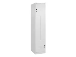 Z-garderobekast,HxBxD 1850x400x500mm,vak B 200/400mm,draaigrendel