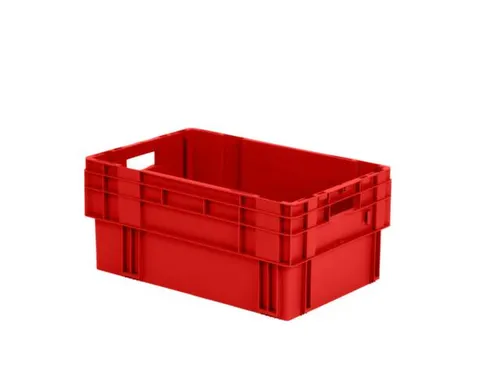Euronorm Draaistapelbak Pp Hxlxb 270X600X400Mm 50L Rood