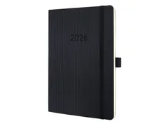 Weekagenda Conceptum A5 2026 (NL/FR/EN/DU) zwart Softcover