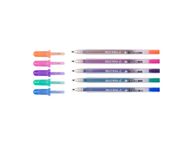 Gelschrijver Sakura Gelly Roll 0.7mm Silver Shadow 5 stuks
