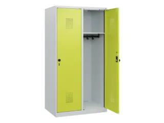 schoollocker,HxBxD 1530x800x500mm,2vak,vak B 400mm,draaigrendel - 1