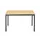 Tafel Vierkant 140x70 Cm Rechthoekig Frame Zwart Blad Beuk
