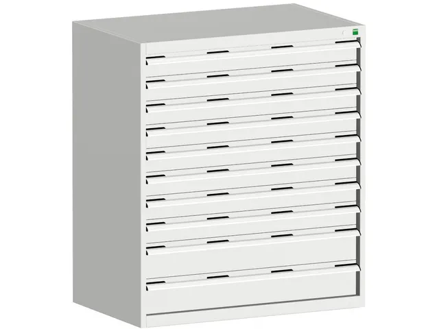 ladekast HxBxD 1200x1050x650mm 10laden zware lasten RAL7035