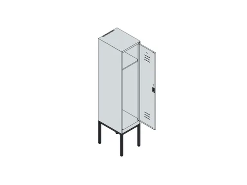 locker,HxBxD 1950x400x500mm,1vak,vak B 400mm,draaigrendel