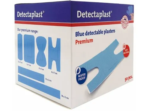 Detectaplast 8046 kneukelpleister waterafstotend elastisch blauw 50 st