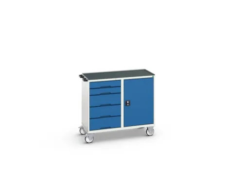 montagetafel 965x1050x550mm staalblad 5 laden kast front RAL5010