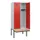 locker met bank,HxBxD 1950x800x815mm,2vak,vak B 400mm,draaigrendel