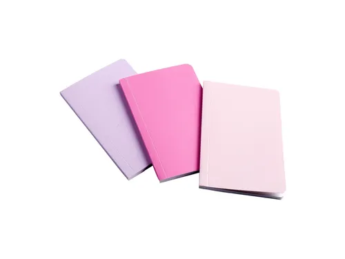 Notitieboek Bruynzeel A6 40vel glitter assorti set van 3 stuks