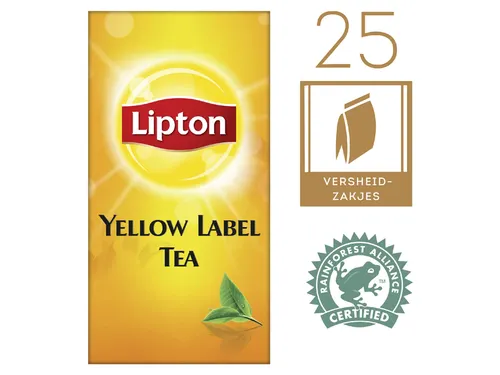 Thee Lipton Yellow Label Met Envelop 25Stuks