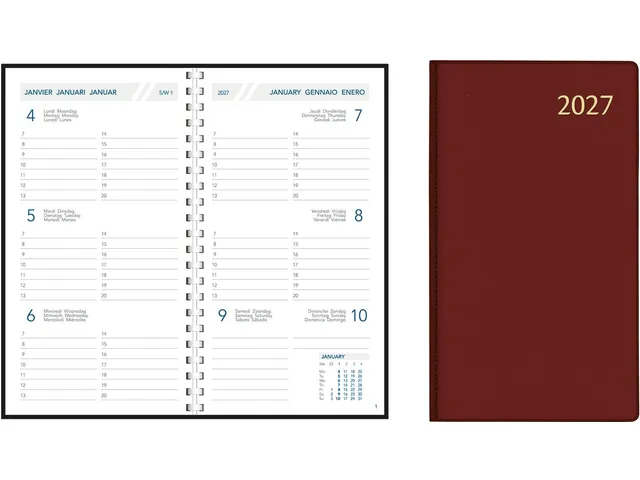 Agenda Visuplan 20P Seta assorti 7dagen/2pagina's 2026