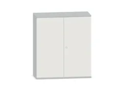 Kantoorkast 1150x1000x430mm Decor Romp Lichtgrijs Decor Front Wit