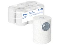 Handdoekrol KC Kleenex Ultra Slimroll 2-laags 100m wit 6781