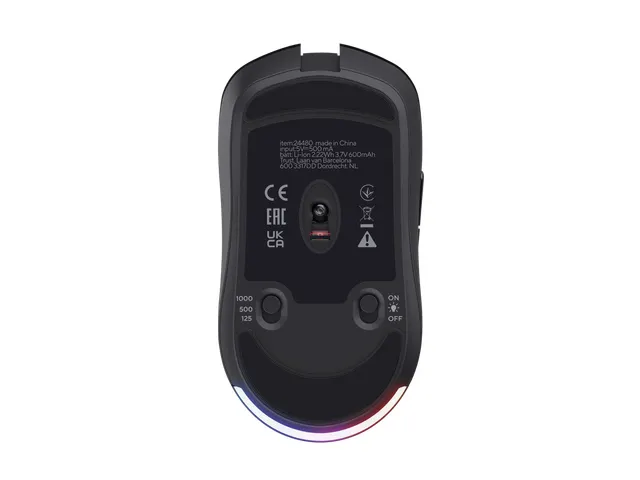 GXT 980 REDEX gaming muis draadloos oplaadbaar Zwart