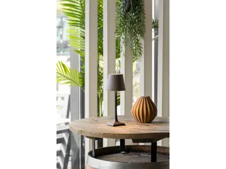 Securit Tafellamp Milano LED Zwart-Taupe oplaadbaar dimbaar - 7