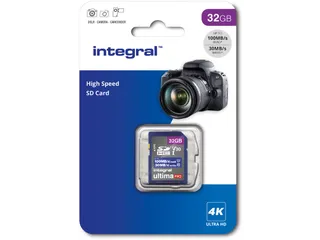 Geheugenkaart Integral SDHC-XC 32GB High Speed - 1