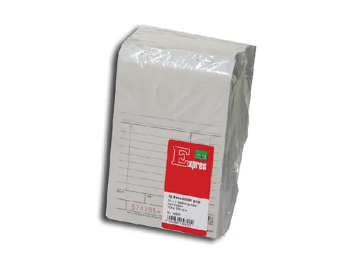 Kassablok Expres met carbon SI-40925 150x110mm 2x50 blad grijs