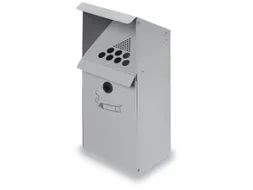 Wandasbak 3.7 liter Hxbxd 410x180x150mm Schuine Verzinkt Zilver