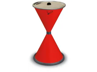 Zandasbak Staalplaat Draaimechaniek Aluminium Rood - 1
